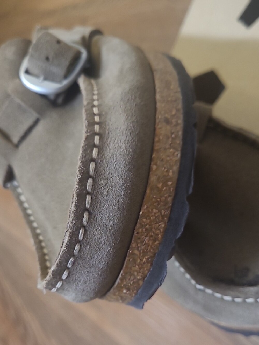 Birkenstock women's Suede Slip-On Loafers in Taupe - Picture 14 of 15
